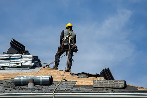 Professional Roofing technician working in Andrews, IN
